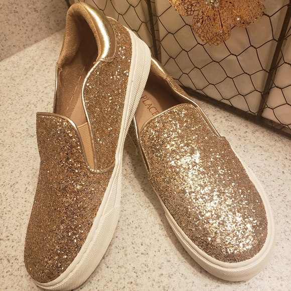Children's Place Sparkle Slip On Shoes Tween - Picture 4 of 4